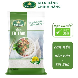 Gạo Thơm Từ Tâm - Chính Hãng Vua Gạo - Túi 5kg Cam kết date mới