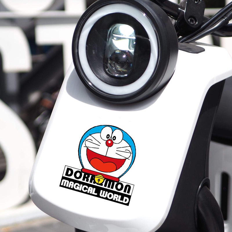 Bộ Sưu tập Doraemon!Miếng Dán Nắp Bình Xăng Xe Hơi / Xe Máy Hình Mèo Máy Dễ Thương