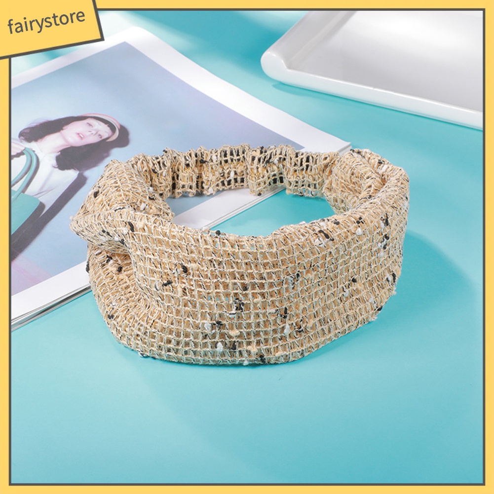 Băng Đô Cài Tóc Co Giãn Bản Rộng Họa Tiết Hoa Thời Trang Cho Nữ