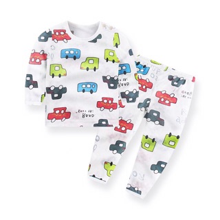 Bộ cotton sợi tre dài tay