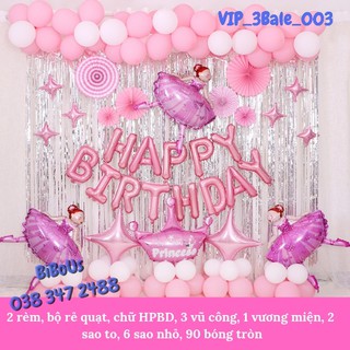 set sinh nhật đẹp cho bé gái