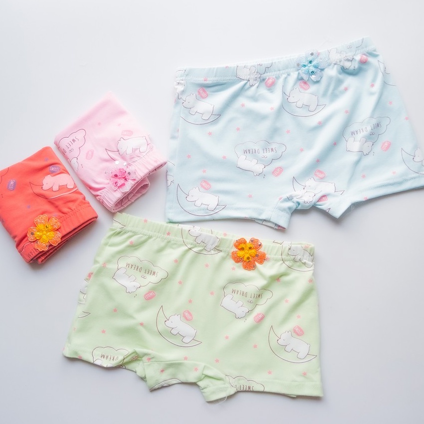 Quần Trẻ Em Cotton An Toàn Cho Bé Họa Tiết Dễ Thương DAN L&amp;U 0553