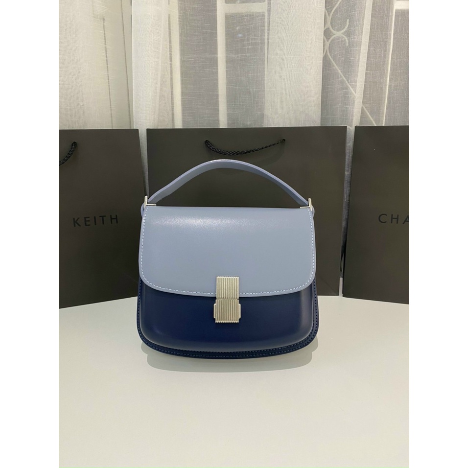 Túi Xách Nữ Đeo Chéo Charles & Keith Khóa Bấm