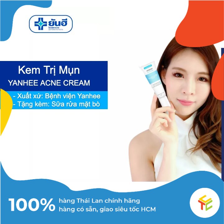 Kem Sạch Mụn &amp; Làm Mờ Vết Thâm Yanhee Acne Cream Nhập Khẩu từ Thái Lan