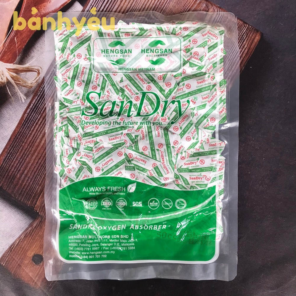 Túi nguyên 200 gói hút ẩm cho bánh kẹo O-BUSTER - BB16A