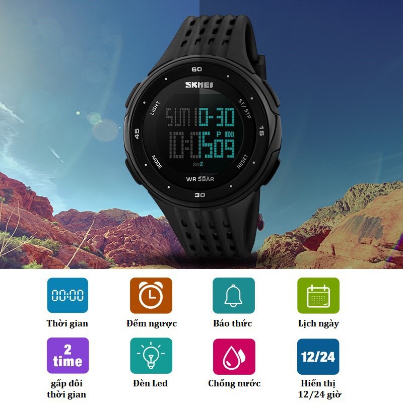 Đồng Hồ Thể Thao Nam SKMEI 1219 Phiên Bản Sport Chống Nước Tốt, Phong Cách Cực Chất | BigBuy360 - bigbuy360.vn