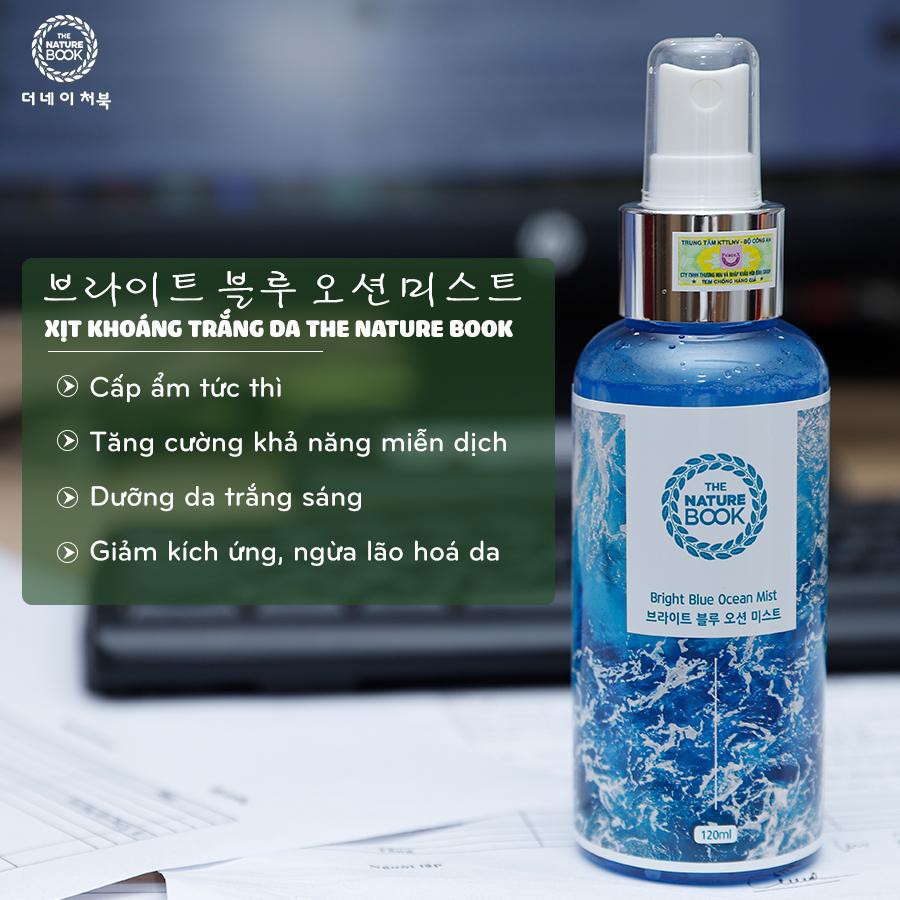 Xịt Khoáng The Nature Book Bright Blue Ocean Mist120ml