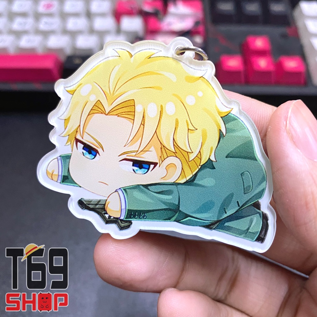 Móc khóa mica anime Spy x Family in 2 mặt khác nhau (Loại cao cấp - Hình in ép giữa 2 mặt mica)