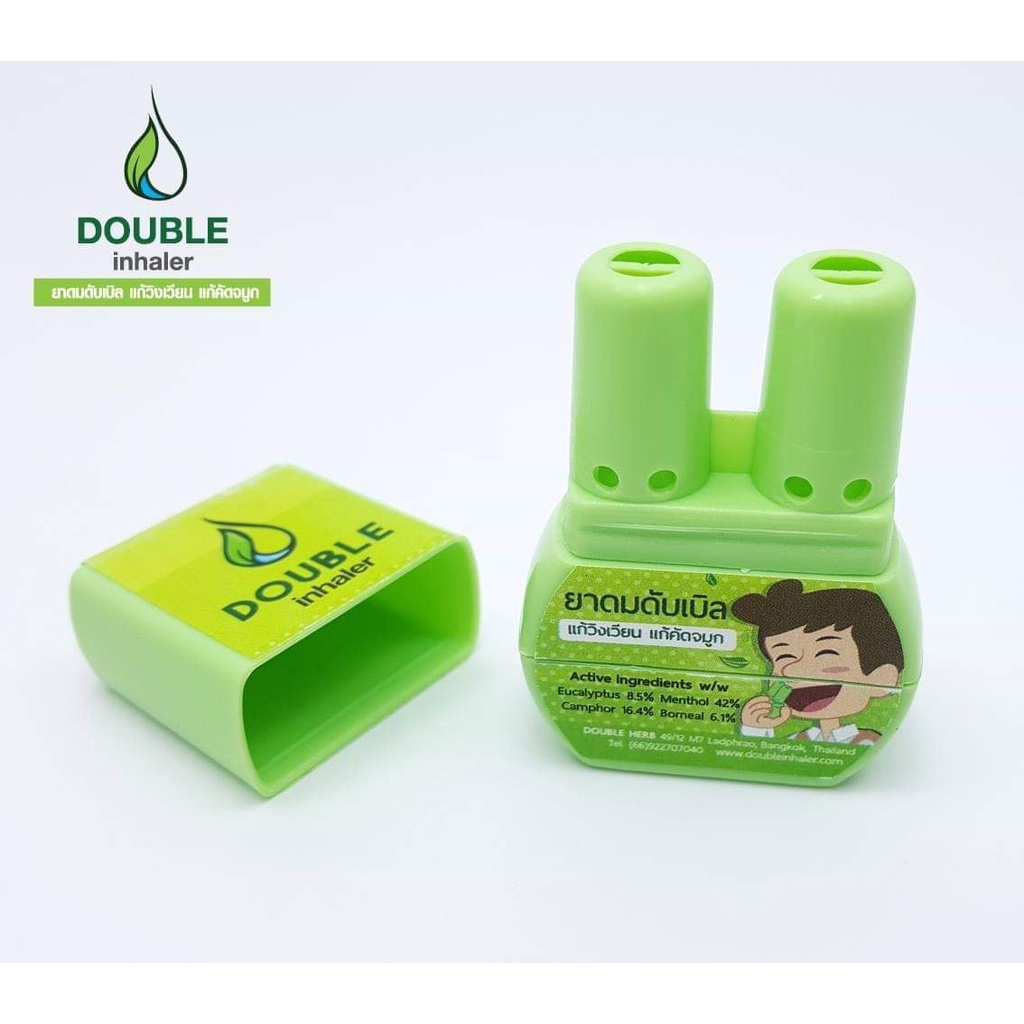 Bộ 6 Ống Hít Mũi Hình Thú Double Inhaler NGẪU NHIÊN Thái Lan