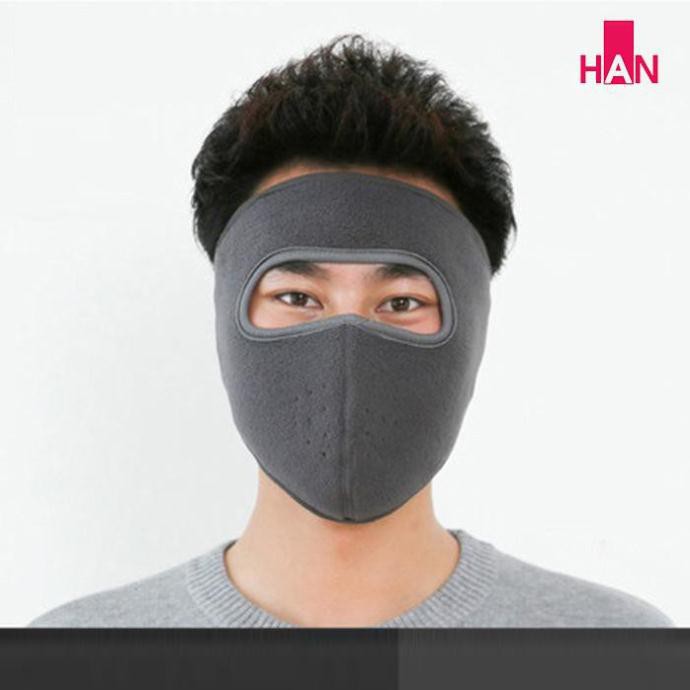 Bộ 10 khẩu trang ninja vải nỉ dán gáy chống nắng nam nữ