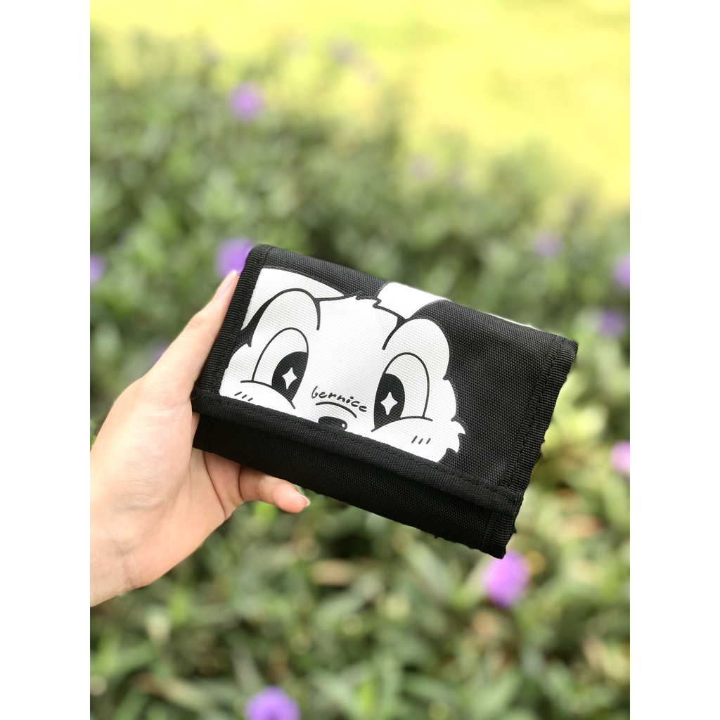 Ví ngắn Bernice Thỏ SS2 màu Đen - Đen Trắng - Hồng - Xanh Blue - Xanh Mint (Wallet Bernice Rabbit SS2)