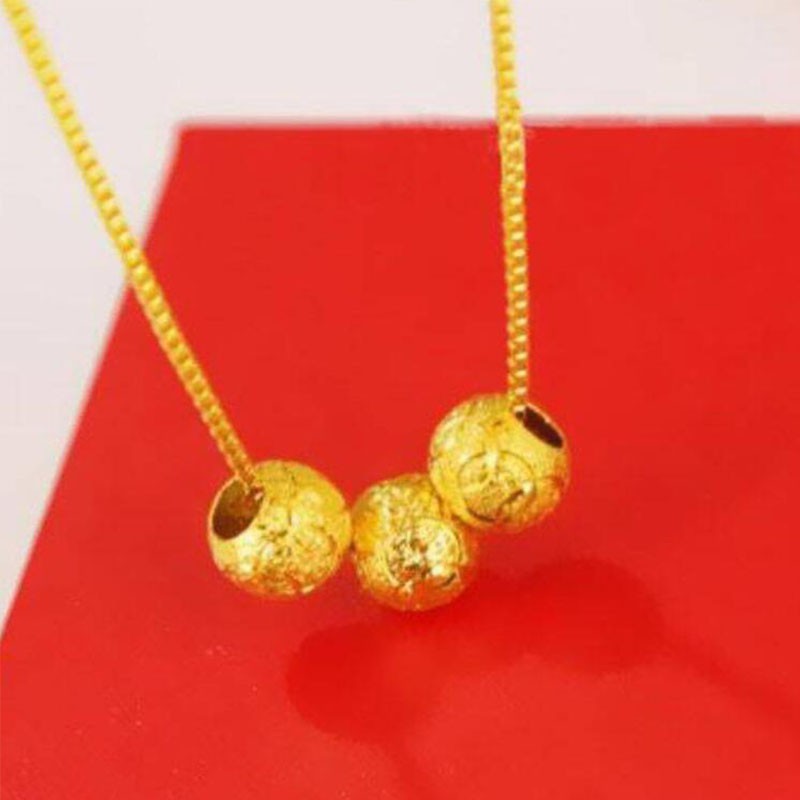 Dây Chuyền Mạ Vàng 14k Đính Hạt Kiểu Xinh Xắn Cho Nữ
