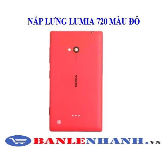 NẮP LƯNG LUMIA 720 MÀU ĐỎ [VỎ ZIN, XỊN]