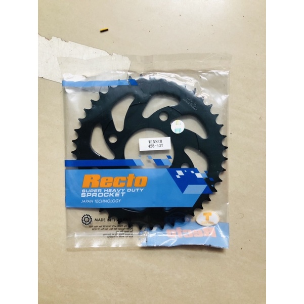 Nhông sên dĩa Recto Thái Lan cho Sonic,Winner + sên vàng 9 li gold