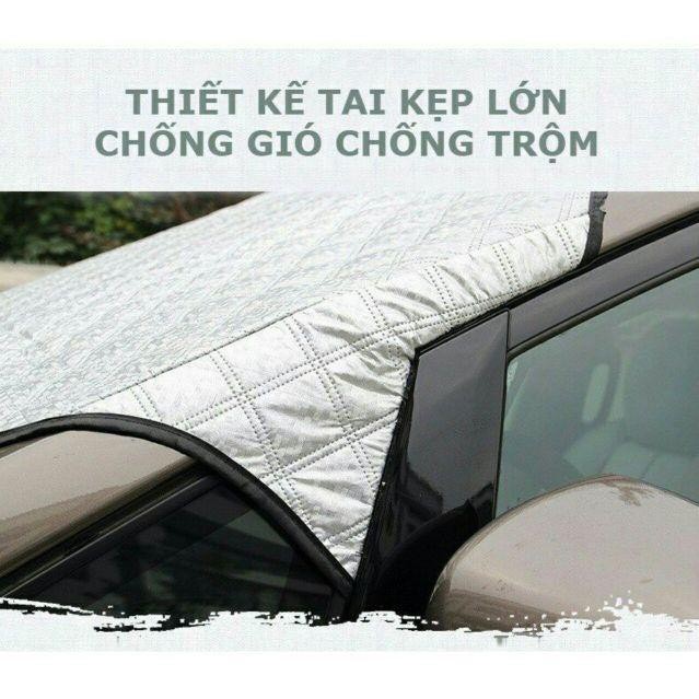 Tấm che kính lái - Bạt Che Kính Lái Cho Ô Tô - Dày 3 Lớp, Tráng Nhôm