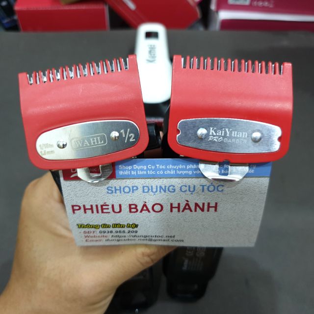 Cữ Tông Đơ Gá Thép 1.5mm Và 4.5mm. Bộ 2 Cữ Thép Wahl, USA Cao Cấp Cho Tông Đơ. (Ảnh thật)