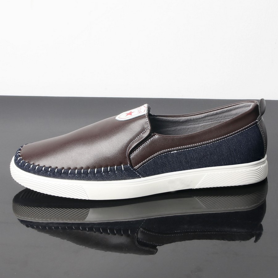 Giày lười nam mandd GN344 (Nâu) đế trắng | BigBuy360 - bigbuy360.vn