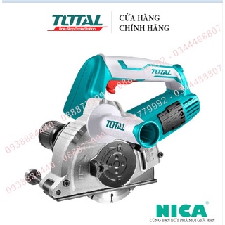 Máy cắt gạch đá TOTAL TWLC1256 1500W, đường kính đĩa cắt 125mm, trục chính M14, tay cầm phụ trợ, cắt rãnh tường