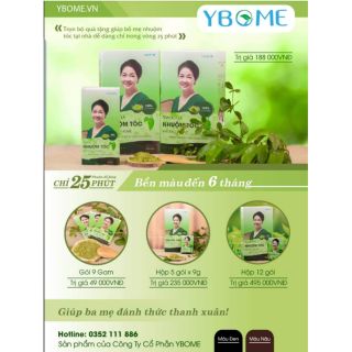 Tinh bột nhuộm tóc thảo dược YBOME