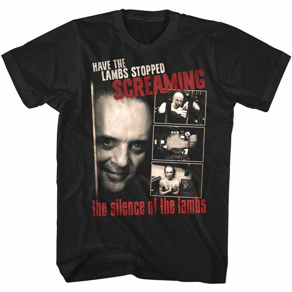 Silence of the Lambs Stopped Screaming Men's T Shirt Hannibal Lecter Hopkins Top