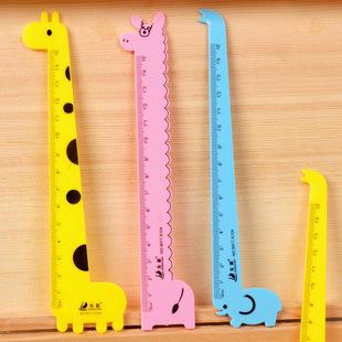 Thước nhựa hình hươu cao cổ dễ thương 15cm