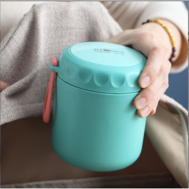 (Chính Hãng) Bình ủ cháo cho bé elefane, hàng xuất nhật chất lượng, dung tích 430ml, ủ cháo, mang cơm đi làm, cà phê ...