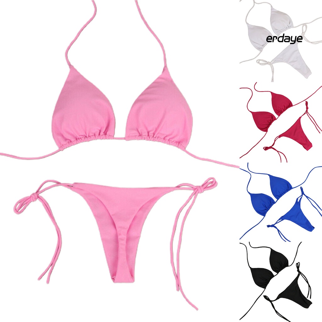 Bộ Bikini 2 Mảnh Màu Sắc Xinh Xắn Cho Nữ