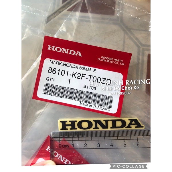 Tem chữ honda dán đèn sau xe máy - tem hàng thái lan - Giá bao rẻ