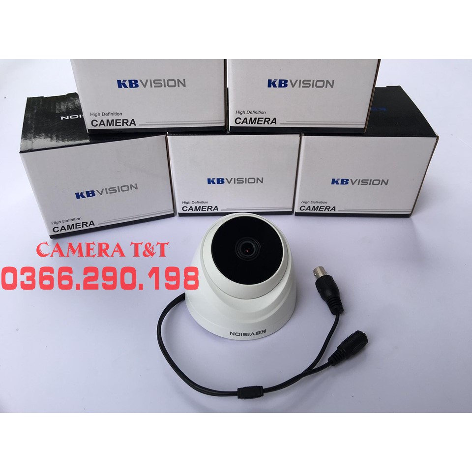 [TẶNG DÂY ĐÚC SẴN] TRỌN BỘ 06 MẮT CAMERA KBVISION 2.0 MP FULL HD 1080P KÈM Ổ CỨNG TÙY CHỌN - BẢO HÀNH 2 NĂM