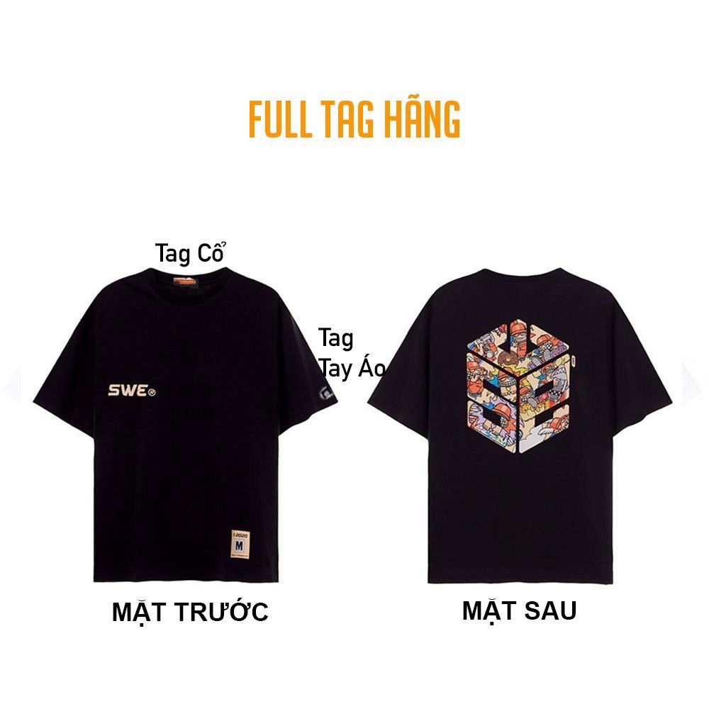 [ Full Tag Hãng ] Áo Thun SWE Local Brand Nam Nữ Unisex Tee Basic Form Rộng Tay Lỡ Streetwear Oversize Cổ Tròn