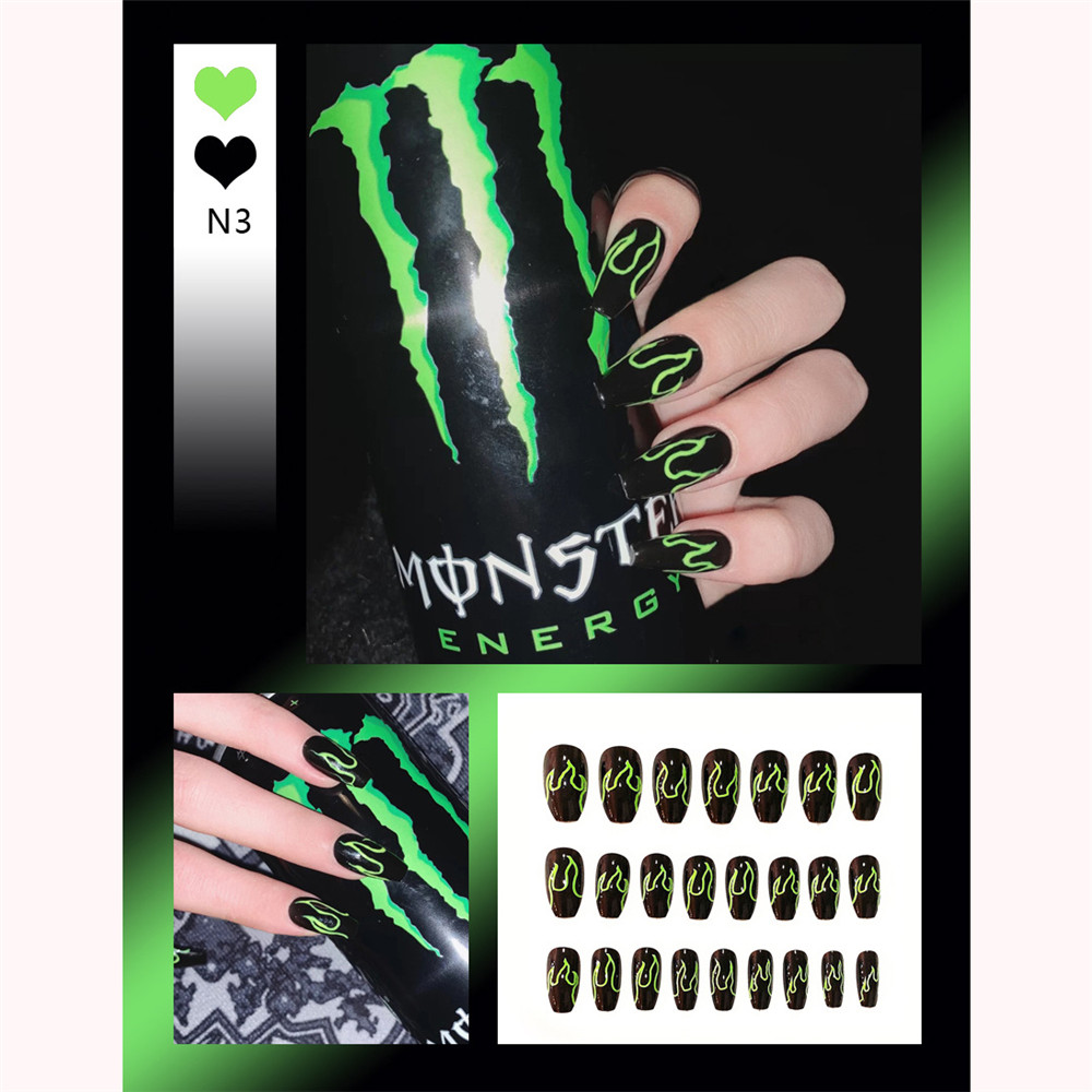 Bộ 24 chiếc móng tay giả thiết kế đơn giản sáng tạo cho trang trí