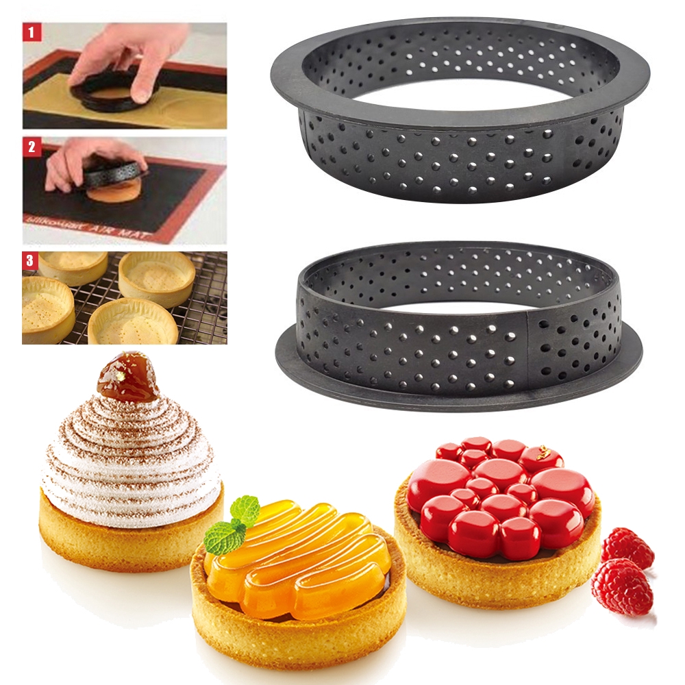 EXPEN Dessert Round Shape Tart Ring Decorating Tool Mousse Cake Mold