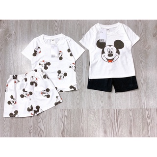 SBT400 - SET 2 BỘ ĐÙI BÉ TRAI TRẮNG NHIỀU MICKEY