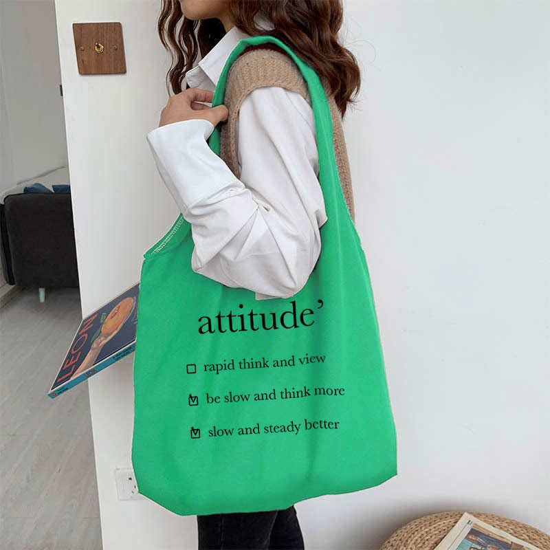 Túi Vải Tote Attitude Bản Màu Mới