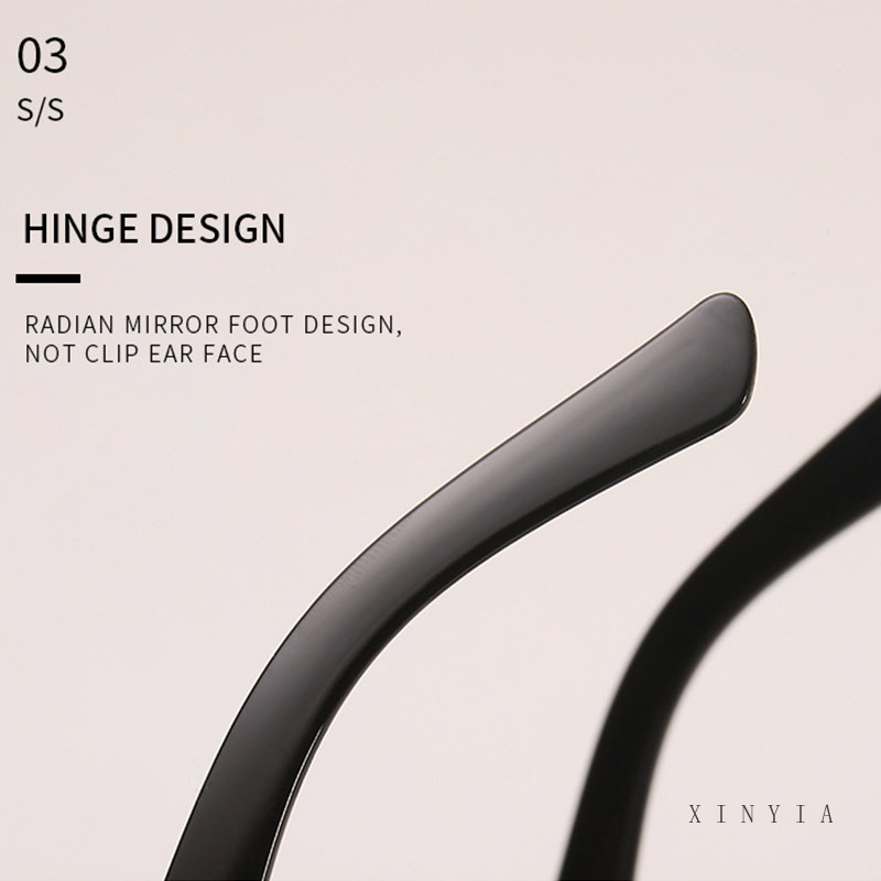 Kính mát gọng chữ nhật phong cách hip hop cho nam và nữ tùy chọn màu sắc