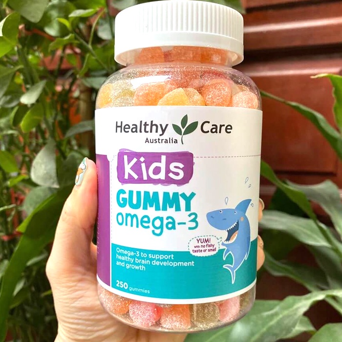 Viên Kẹo Dẻo Kids Gummy Multivitamin / Omega-3 Healthy Care Úc Cung Cấp Đủ Dưỡng Chất Cho Bé 250 Viên Hàng bay Air