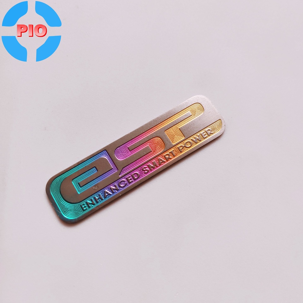 Tem Titan Chữ ESP Dán Pô E / Lọc Gió Có Keo 3M Cho Các Dòng Xe Tay Ga
