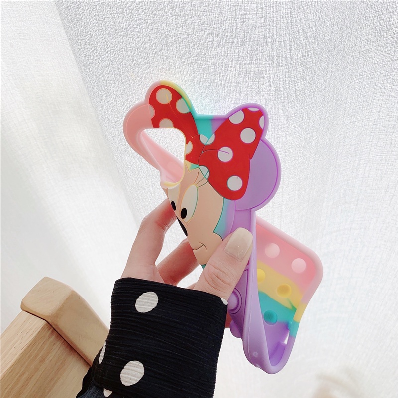 Minnie 3D Soft Silicone Shockproof Soft Case for iPhone 12 Pro Max iP11 X Xr 6 7 8 Plus Xs Max | BigBuy360 - bigbuy360.vn