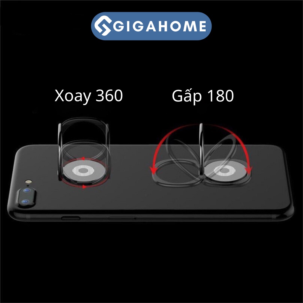 Giá Đỡ Chiếc Nhẫn Cho Điện Thoại Và Máy Tính Bảng GIGAHOME Xoay 360 Độ, Mỏng Nhẹ 6751