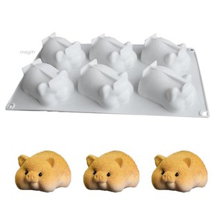 Khuôn Silicone Vĩ Heo Ú 6 Con