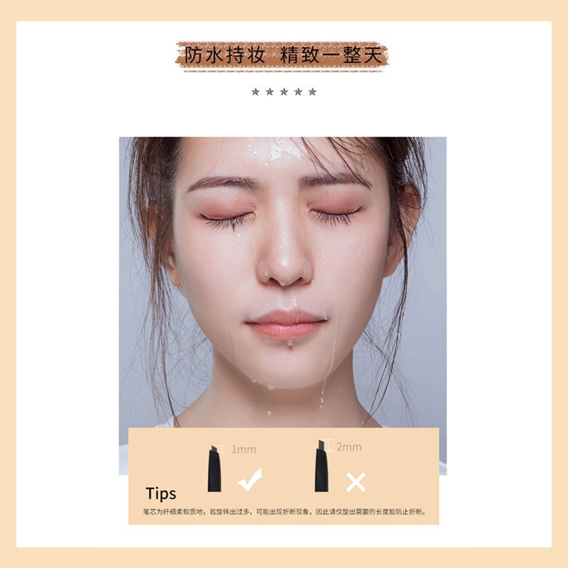 [Hàng mới về] Bút Kẻ Lông Mày Thiết Kế Hai Đầu Chống Thấm Nước Và Mồ Hôi Lâu Trôi | BigBuy360 - bigbuy360.vn