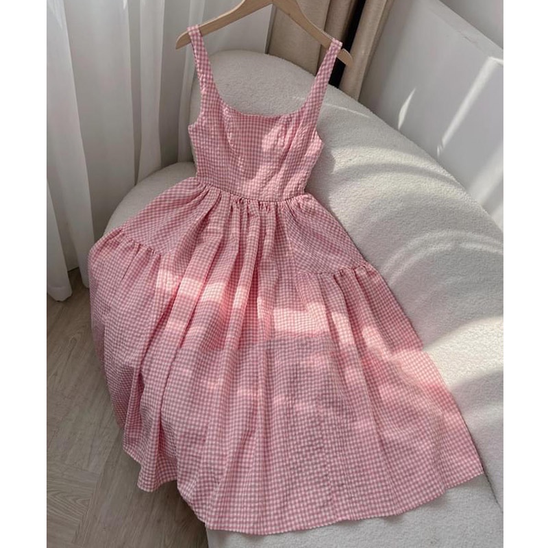 Váy 2 Dây Kẻ Dáng Maxi Hàng Quảng Châu M3533