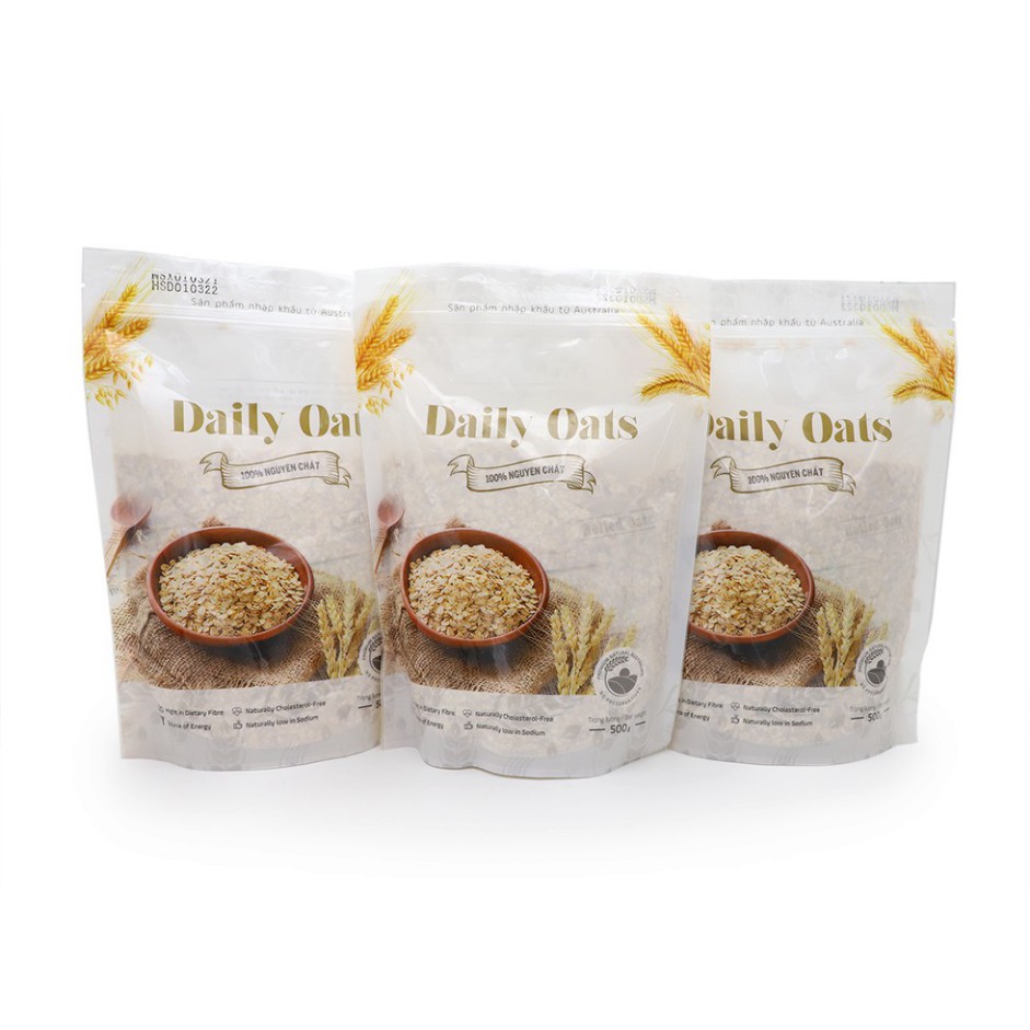 Yến mạch Daily Oats - Nhập khẩu Úc (Túi 500g)