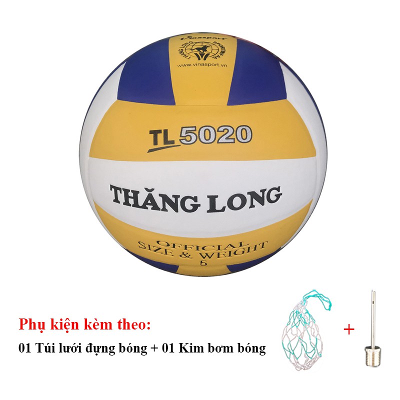 Bóng Chuyền Thăng Long 5020 Chính Hãng Tặng túi lưới + Kim bơm bóng Giá Rẻ Nhất