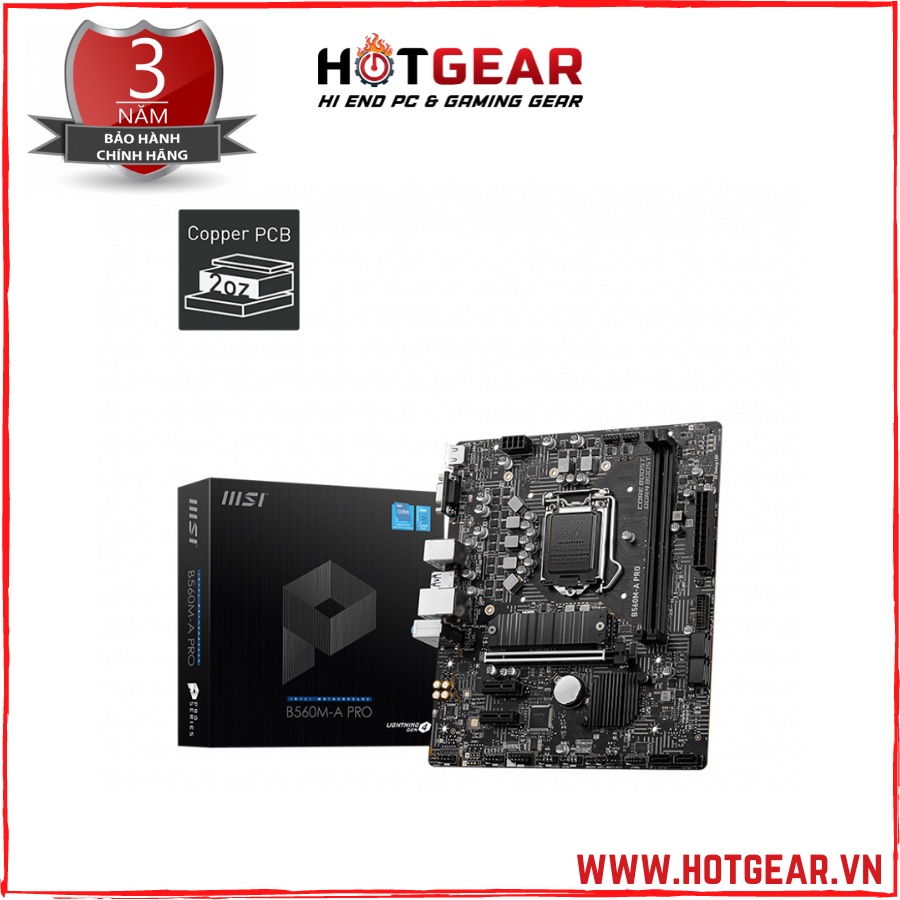 Bo mạch chủ MSI B560M-A Pro - Bảo hành chính hãng 36 Tháng