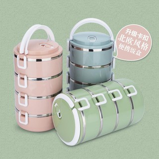 Cặp lồng cơm, Cặp lồng giữ nhiệt lúa mạch 5 tầng lúa mạch ruột inox.