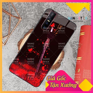 Ốp lưng vivo V15/Y19, ốp kính cường lực vivo in hình hoa bỉ ngạn_NANOSTICK