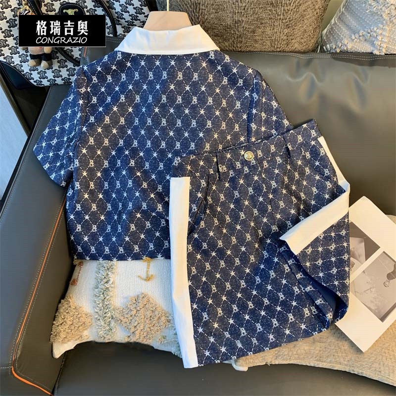 Bộ Đồ Thể Thao Áo Cổ polo Phối Quần Dài Thời Trang Mùa Hè Năng Động Cho Nữ