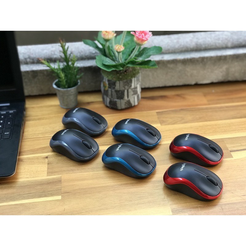 Chuột quang Logitech M186 – Không dây – Chính hãng