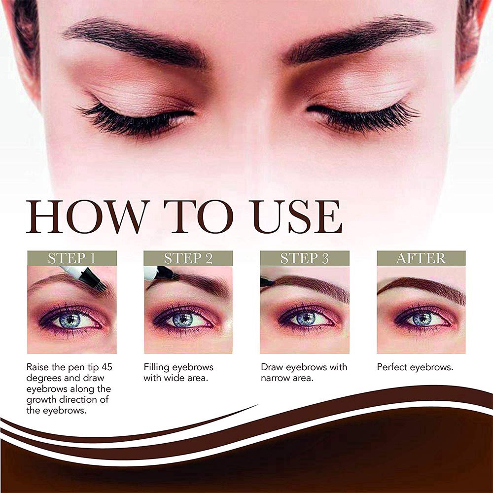 Bút Kẻ Lông Mày 4 Màu Tùy Chọn Cao Cấp